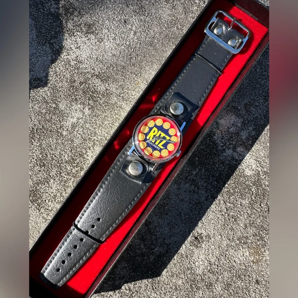 Vintage RITZ CRACKERS Advertisement WATCH SWISS Official Mail Away Promo NIB NEW